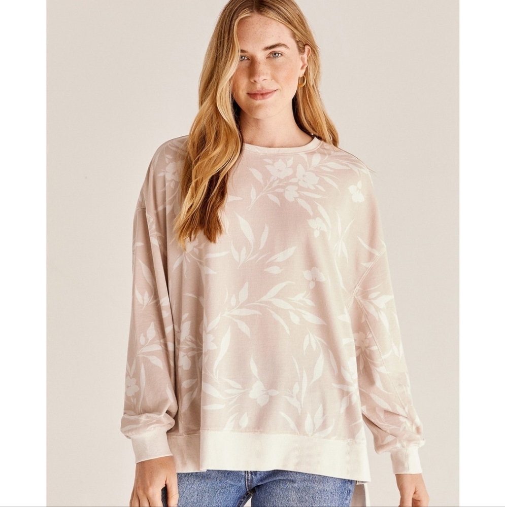 Z Supply Floral Cream Sweatshirt